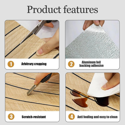 Kuujojo Wood Panel Peel & Stick Wallpaper, Striped Selfadhesive Faux Wood Grain Wall Covering, Easy Diyhome Decor 15.74X118 In