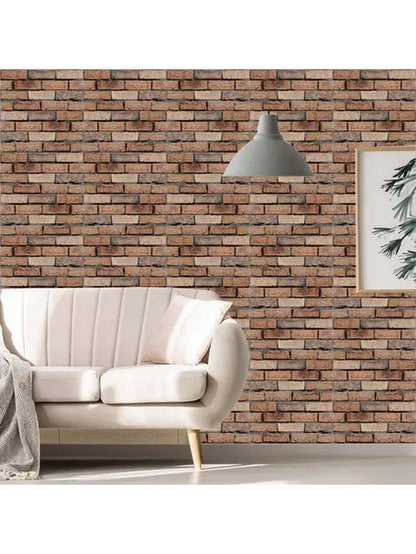 10 Pack 3D Brick Wall Stickers 3D Wall Panels Peel and Stick White Brick Wallpaper PE Foam Self Adhesive Wallpaper Removable and Waterproof Art Wall Tiles for Bedroom Living Room Background Decor