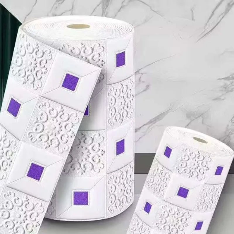 70Cmx2M Meter Foam 3D Wall Stickers Self Adhesive Panel Home Decor Living Room Bedroom House Decoration Bathroom Brick Wallpaper