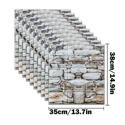 25Pcs 3D Wall Stickers Self Adhesive Wallpaper Panel Home Decor Living Room Bedroom Decoration Bathroom Kitchen House Sticker