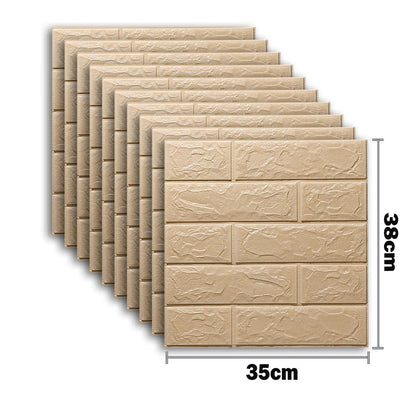 25Pcs 3D Wall Stickers Self Adhesive Wallpaper Panel Home Decor Living Room Bedroom Decoration Bathroom Kitchen House Sticker